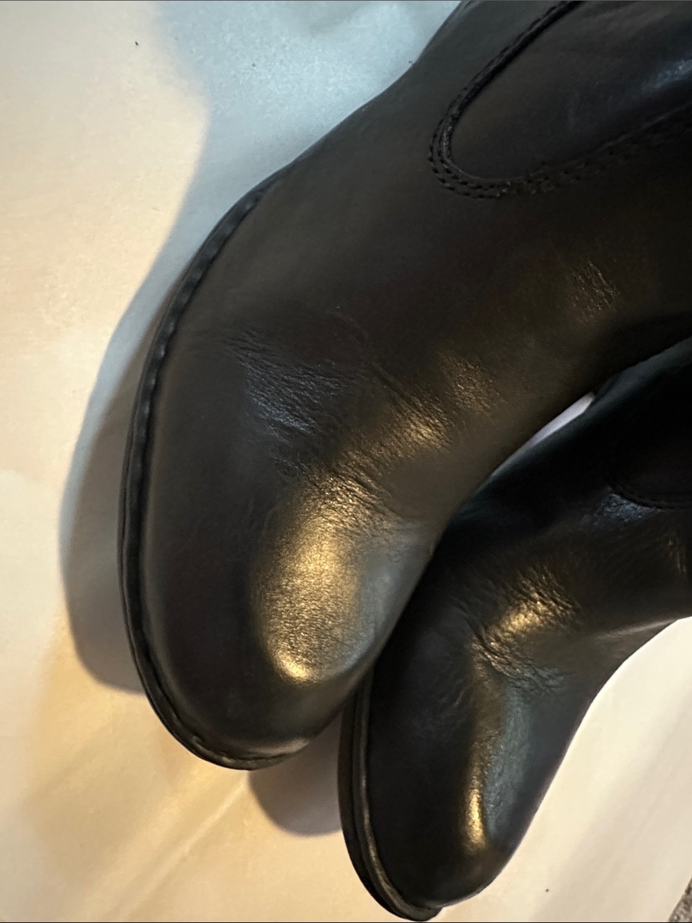 Born Mila Black Leather Boots New - Picture 9 of 10